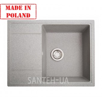 Мойка кухонная из искусственного камня Galand (серая)