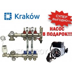 Коллектор для тёплого пола Krakow на 3 выхода
