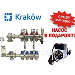 Коллектор для тёплого пола Krakow на 4 выхода