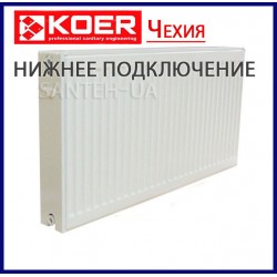 Стальной радиатор KOER 22 x 500 x 2000B (3860 Вт, 57,04кг, нижнее подключене)