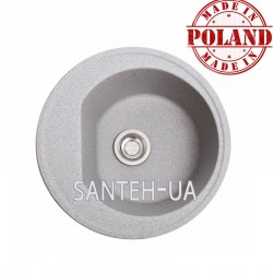 Мойка кухонная из искусственного камня Luna (серая)
