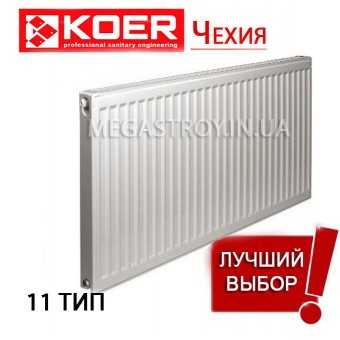 Стальной радиатор KOER 11 x 500 x 900S (679 Вт, 14,19кг, бок)
