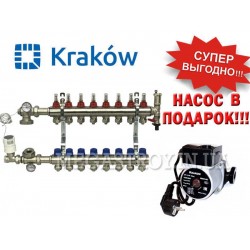 Коллектор для тёплого пола Krakow на 9 выходов