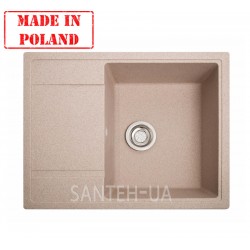 Мойка кухонная из искусственного камня Galand (розовая)